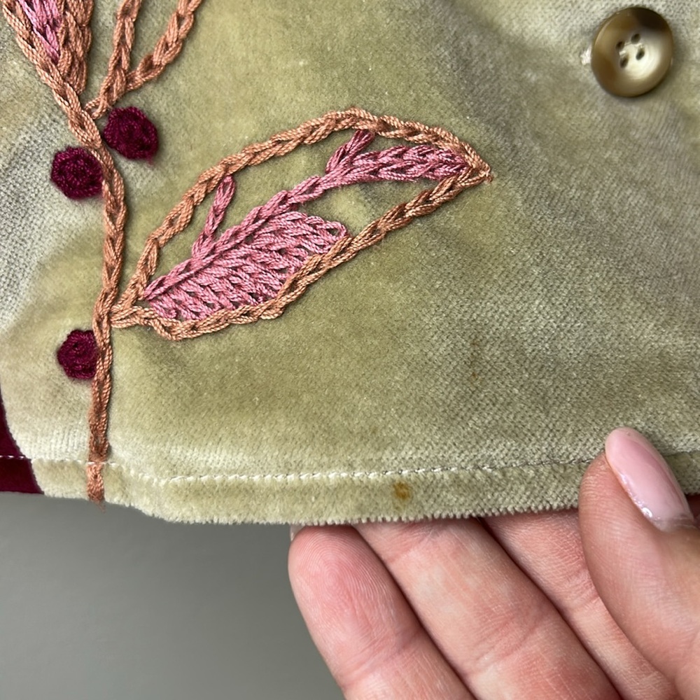 Vintage Susan Bristol Casuals Fall Autumn Patchwork Corduroy Velvet Vest Size M‎ - Picture 4 of 6